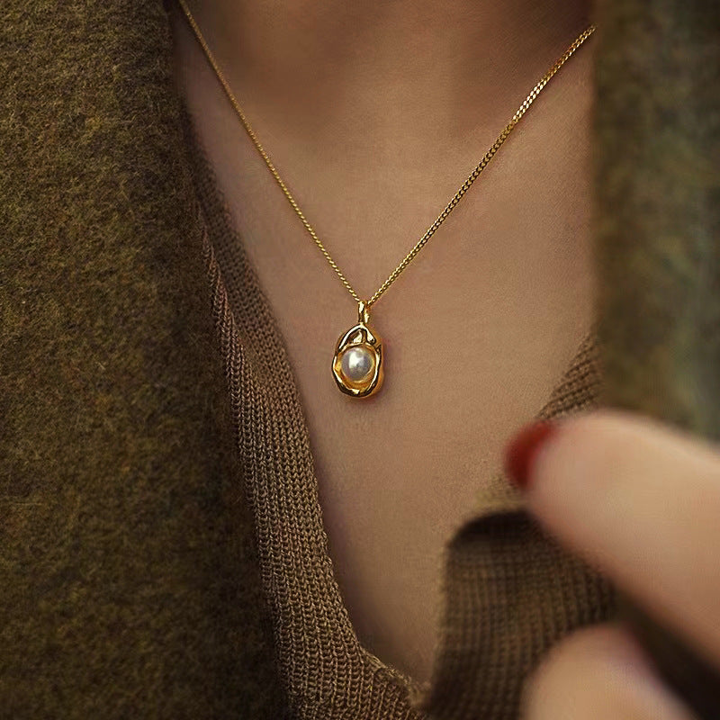 Pearl White Freshwater Elegance Necklace